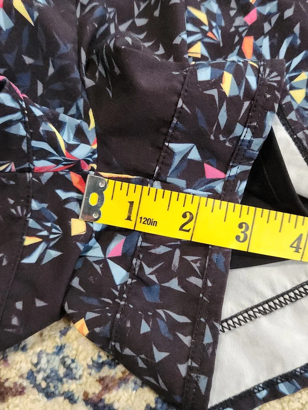 Sweaty Betty Running Shorts Black Kaleidescope Womens Size Medium
